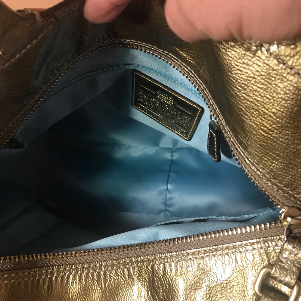 Coach Gold Handbag - Picture 5 of 6